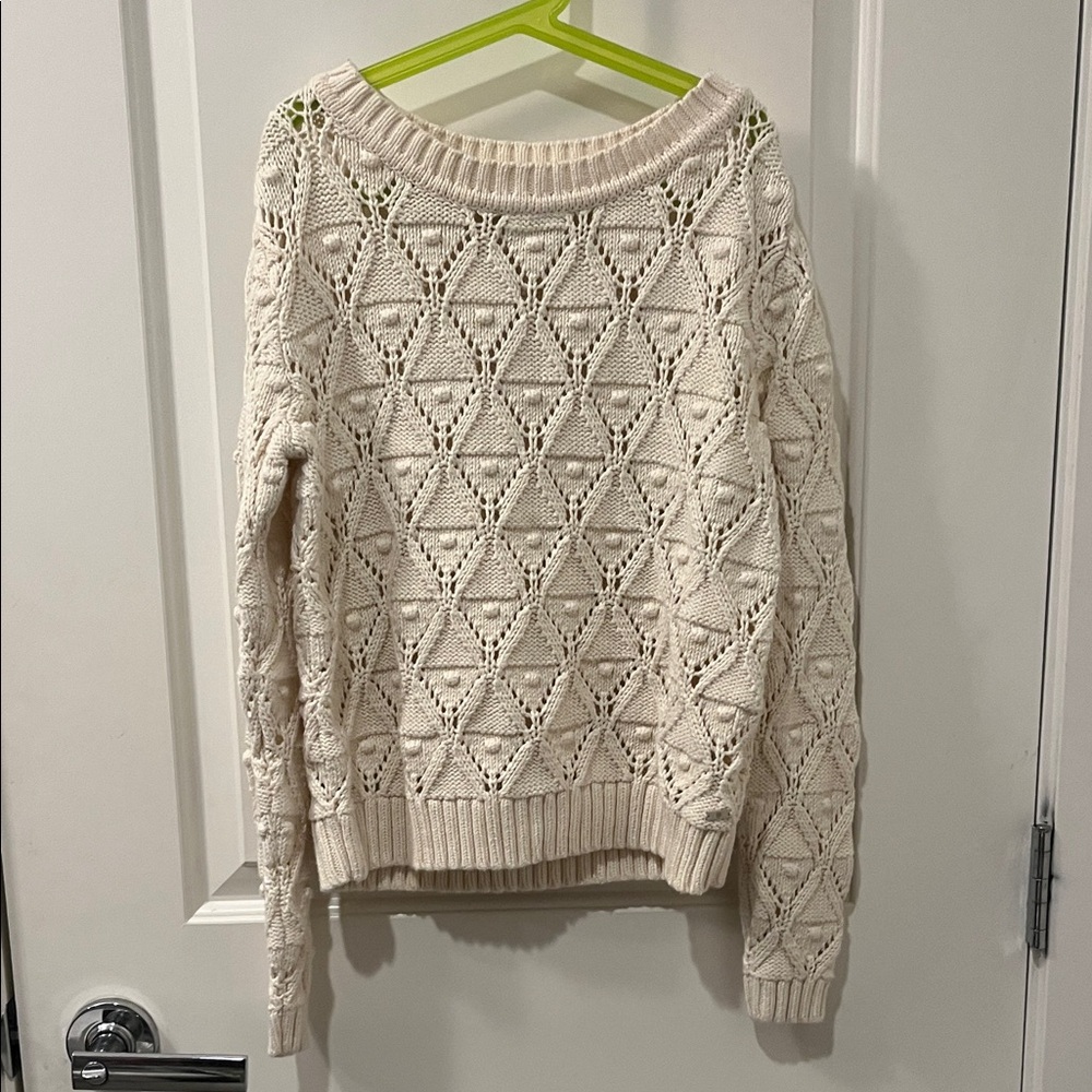 Tommy Hilfiger Women's Cream Knit Sweater